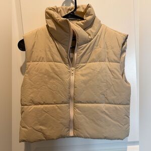 SHEIN Beige Puffer Vest